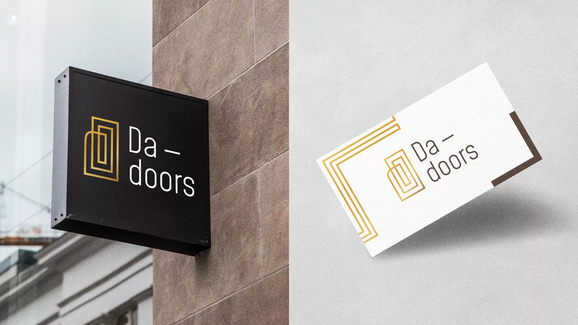 Разработка логотипа для компании «DA-DOORS» в Белгороде